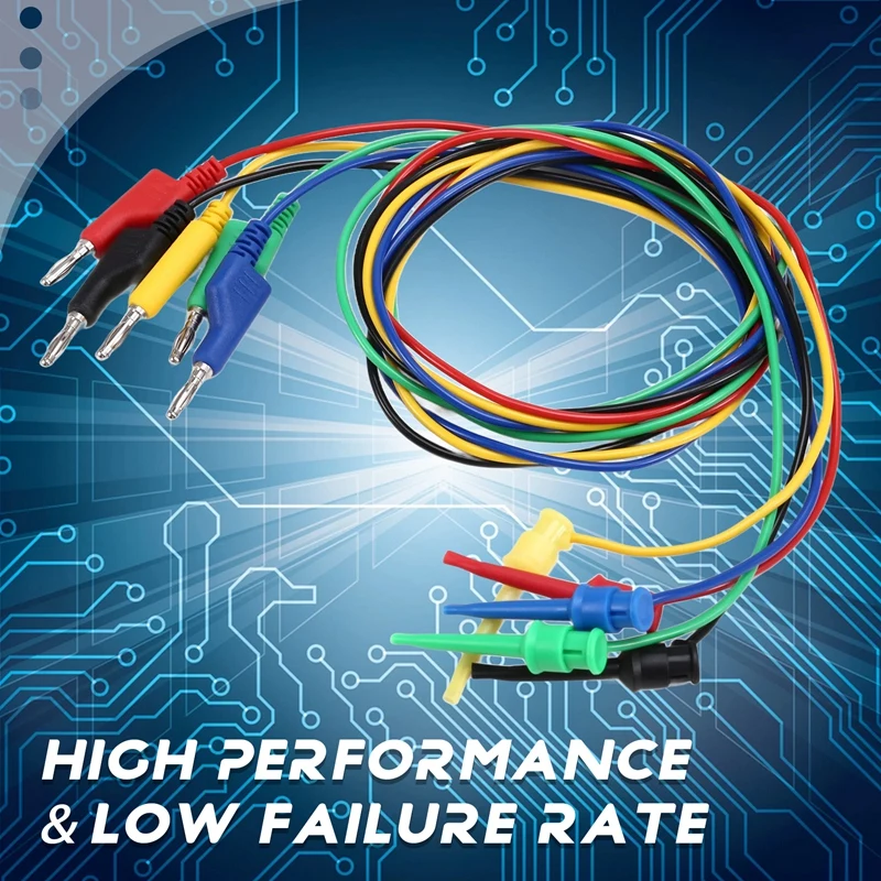 5 шт. 4 мм тестовый крючок зажим для штабелируемой вилки типа банан комплект