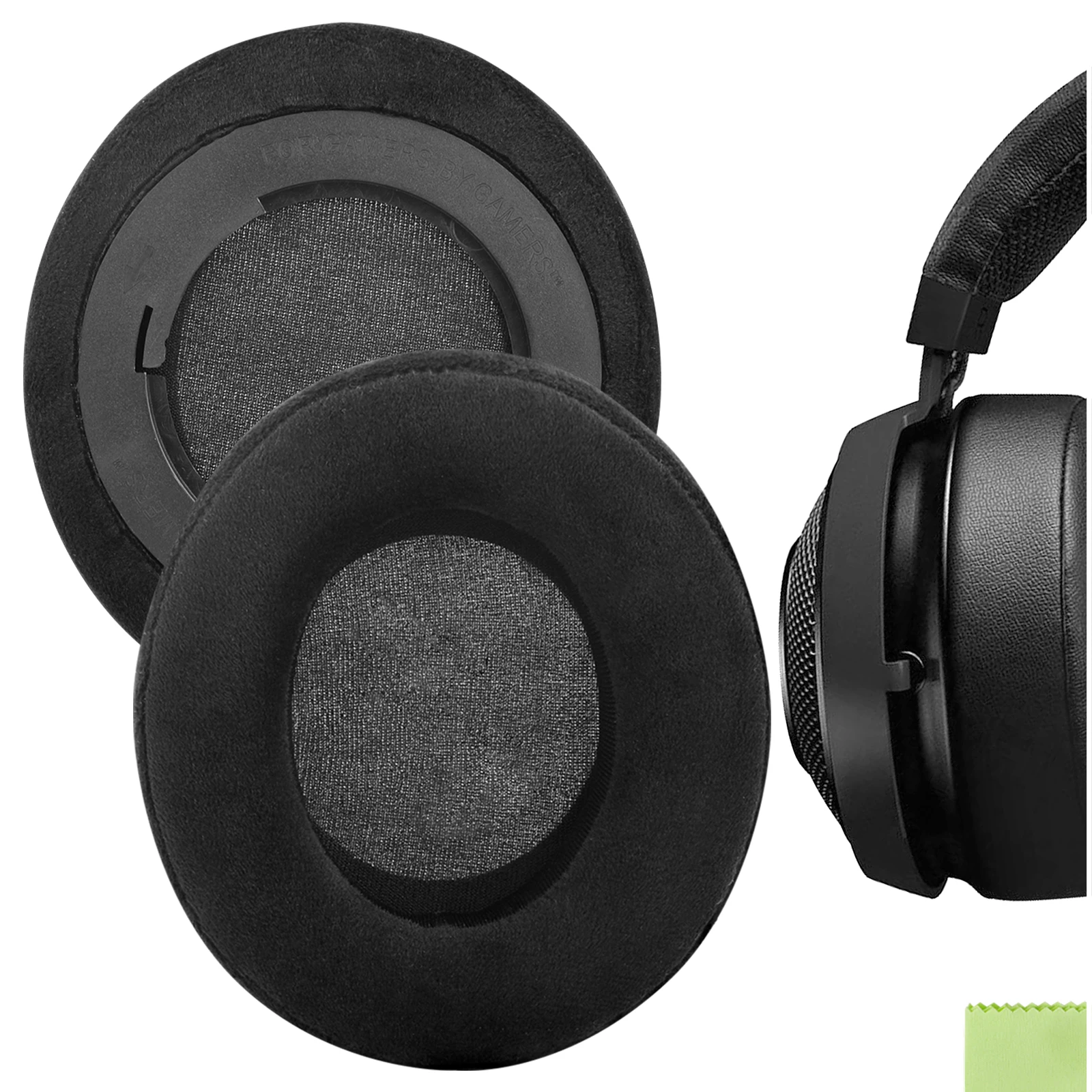 

Geekria Earpads for Razer Kraken Pro V2, 7.1 V2, 7.1 Chroma V2 Headphones Comfort Velour Ear Pads Cover Cushions Foam Earmuff