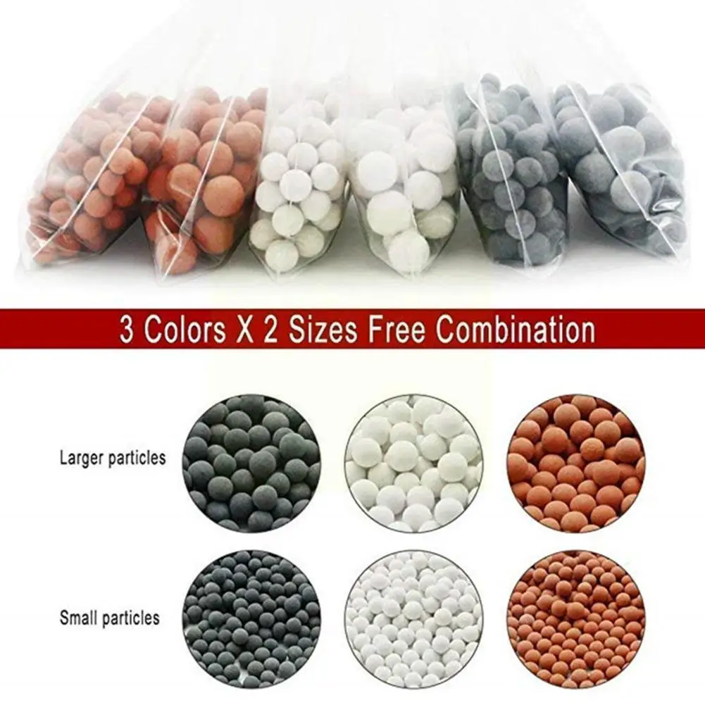 

Purification Mineral Universal Negative Shower Replacement Beads Water Anion Ions Head Balls Ceramic Filter T6X0 Stones Energy