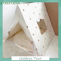 cartoon bear kids tent space play house tent triangle indoor portable baby toys tent kids climbing room decoration toys playing