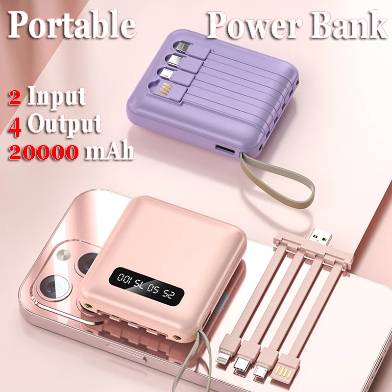 

Внешний аккумулятор с 4 выходами USB Type-C, 10000 мАч