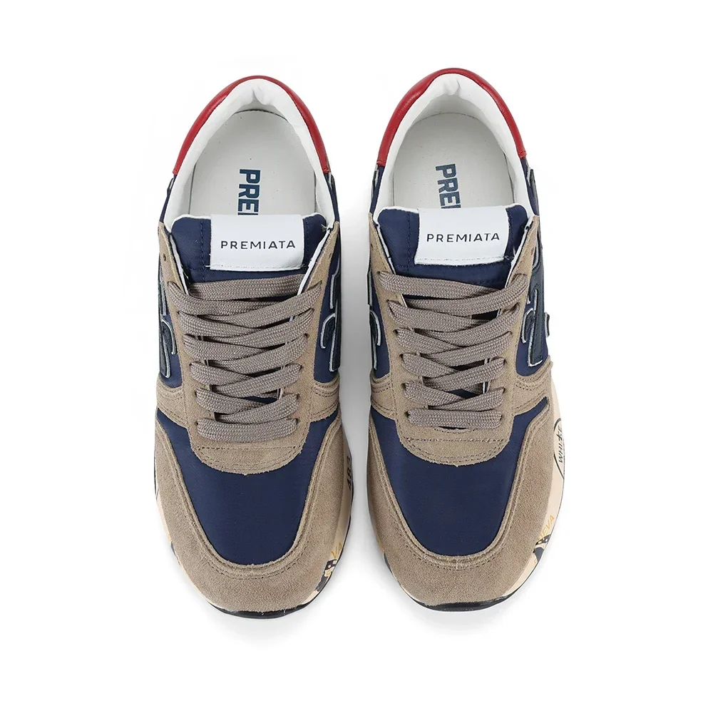PREMIATA мужские модные легкие роскошные дышащие кроссовки в стиле ретро с бархатной