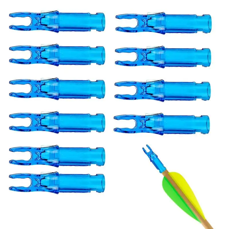 

Arrows Nocks 10Pcs Archerys Arrows Nocks For Shaft ID 6.2mm Plastics Arrows Tails For DIY Knocks Replacement For Compound Or
