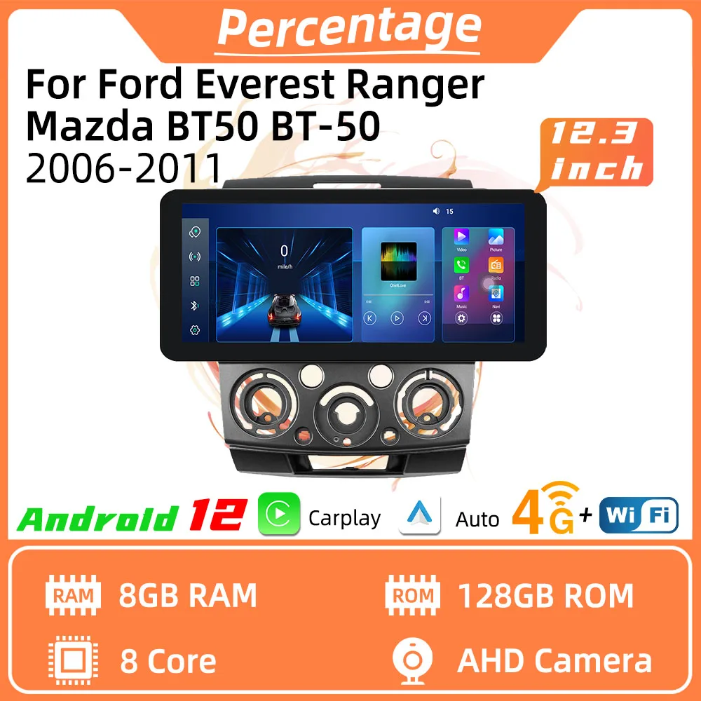 

Автомобильная стереосистема для Ford Everest Ranger Mazda BT50 BT-50 2006 - 2011 2 Din Android Радио экран мультимедийный плеер авторадио головное устройство