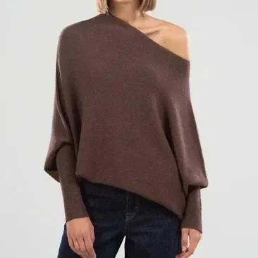 

Sweater 2023 Autumn And Winter New Solid Color Round Neck Long Sleeve European And American Comfortable Refined Knitted Sweater