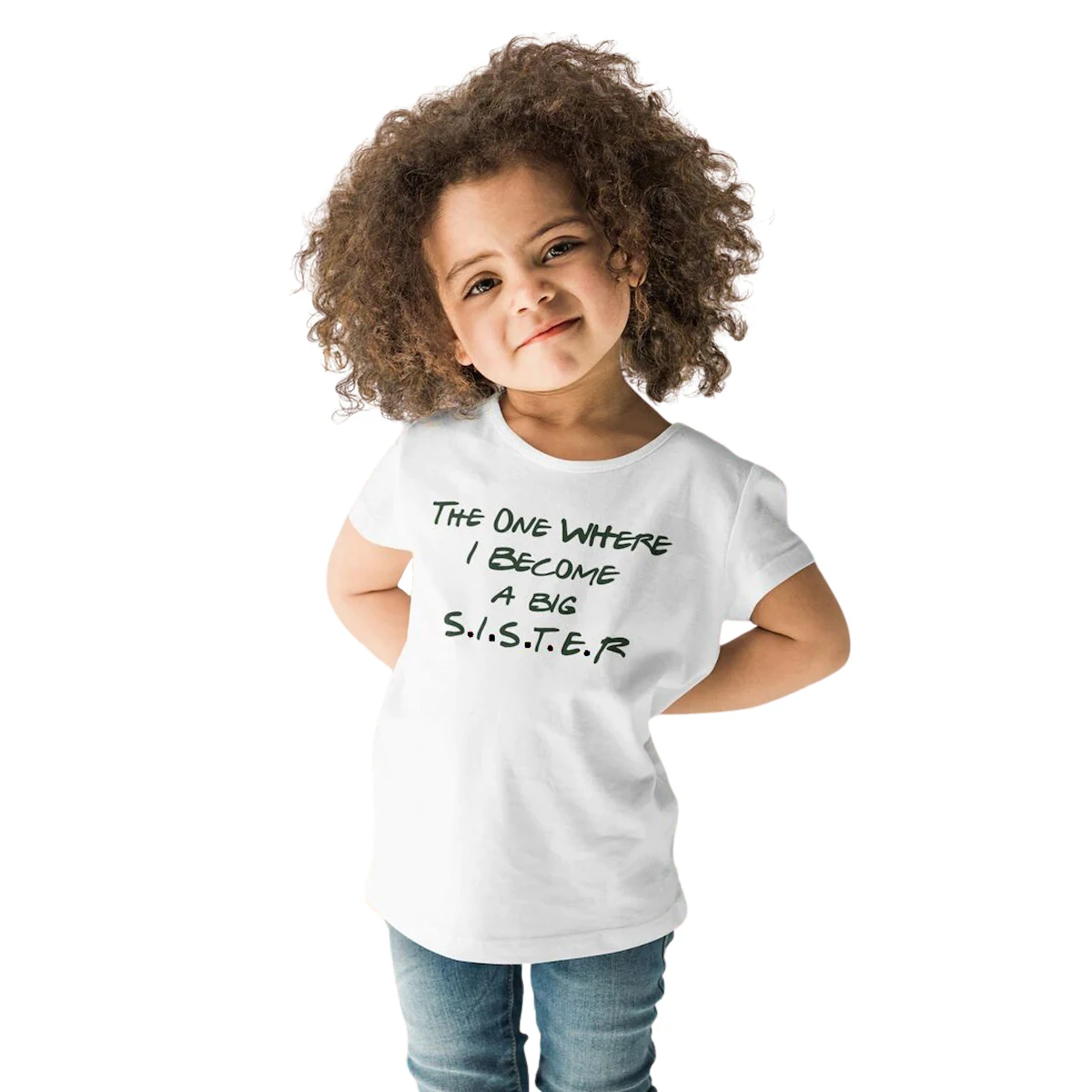 The One Where I Become a Big Sister cotton T Shirt Baby Announcement Kids T-Shirt toddler shirt graphic tees tops drop shipping