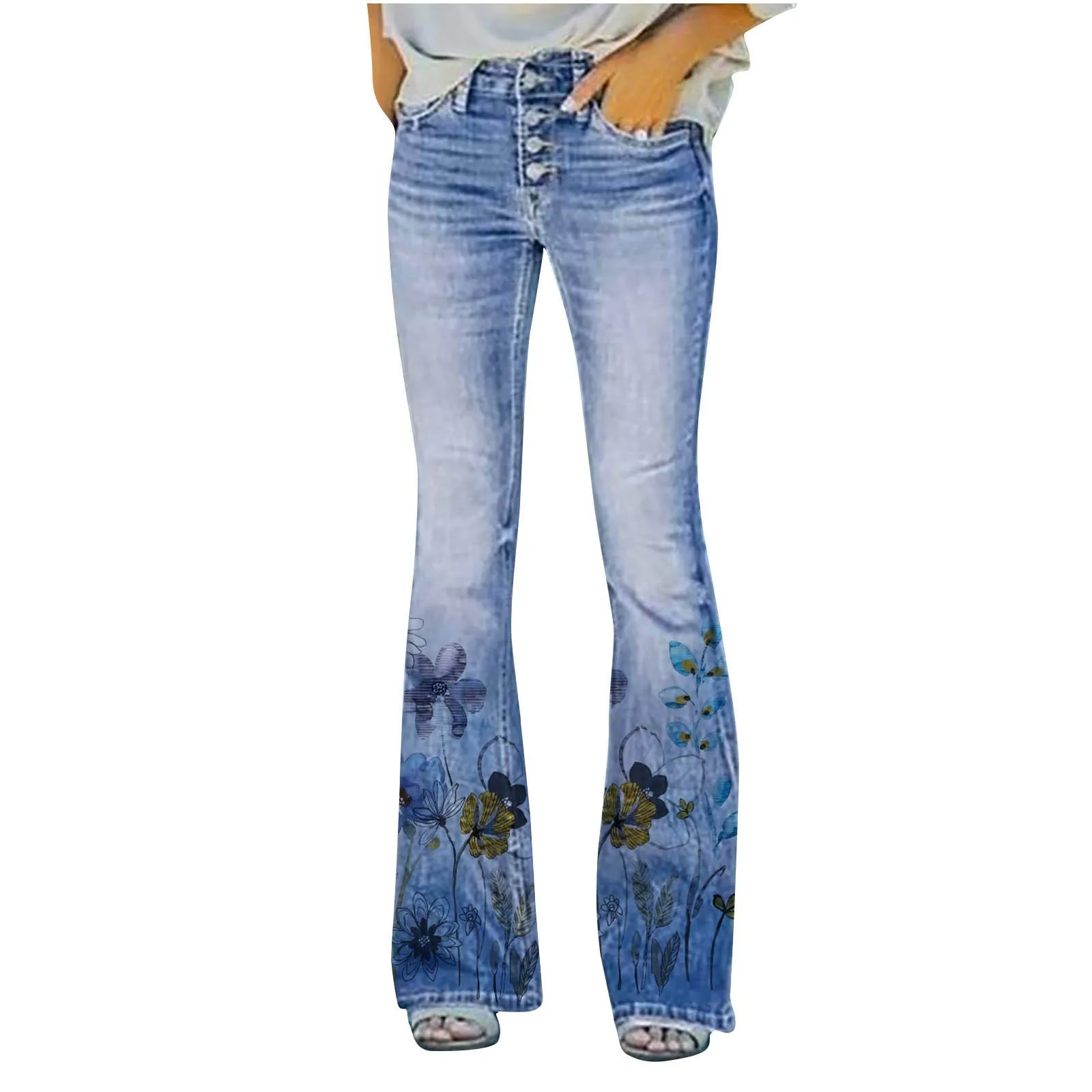 

Women's Long Multiple Choice Printed Casual Loose Pants Comfortable Micro Flared Pants Pant Woman