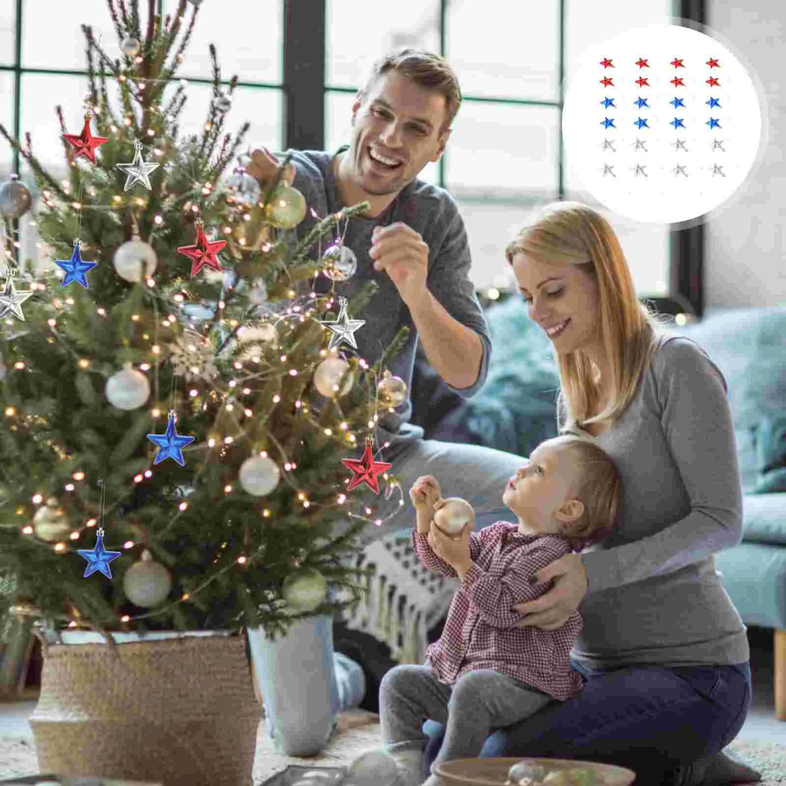 

July Decorationsstar Ornaments Fourth Independence Daytree Home Easter 4Th Patriotic The Supply Pendant Decor Hanging Topper