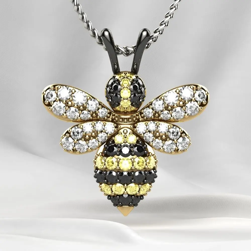 Bee Necklace Pendant Exquisite Fashion Jewelry Trend Jewelry Gifts for Men and Women Wedding Beautiful Jewelry Jewelry Wholesale