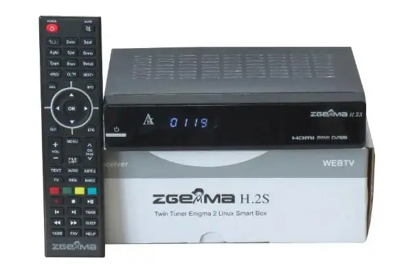Оригинальный классический ресивер ZGEMMA H.2S для спутникового телевидения DVB-S2+DVB-S2 с двумя тюнерами, Enigma 2, Linux, самый быстрый в мире телевизионный ресивер. (art.: 3920db092ae7c) - 3920db092ae7c