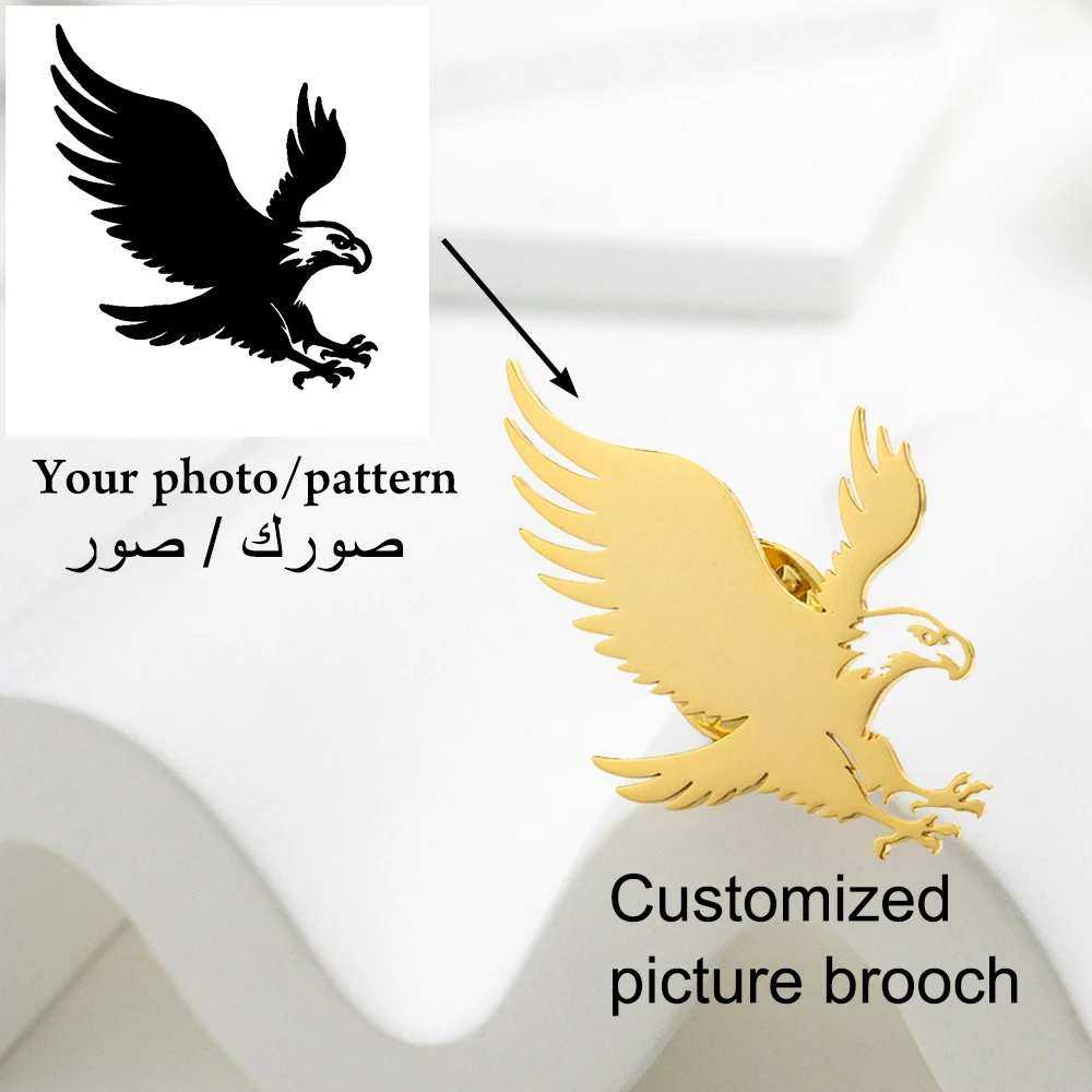 Использование изображений персонализированные брендовые броши аксессуары из