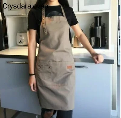 

Waterproof Canvas Apron Washable Butcher Waiter Chief BBQ Apron For Kitchen Cooking High Quality Cleaning Tools