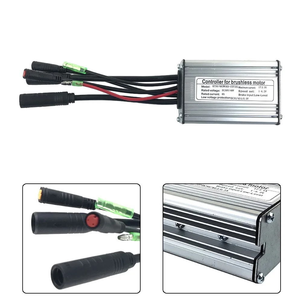 

Brand New Controller Controller Aluminum + Plastic Current: 17±1A DC36V/48V 9 Pin Waterproof Plug For KT Series Motors