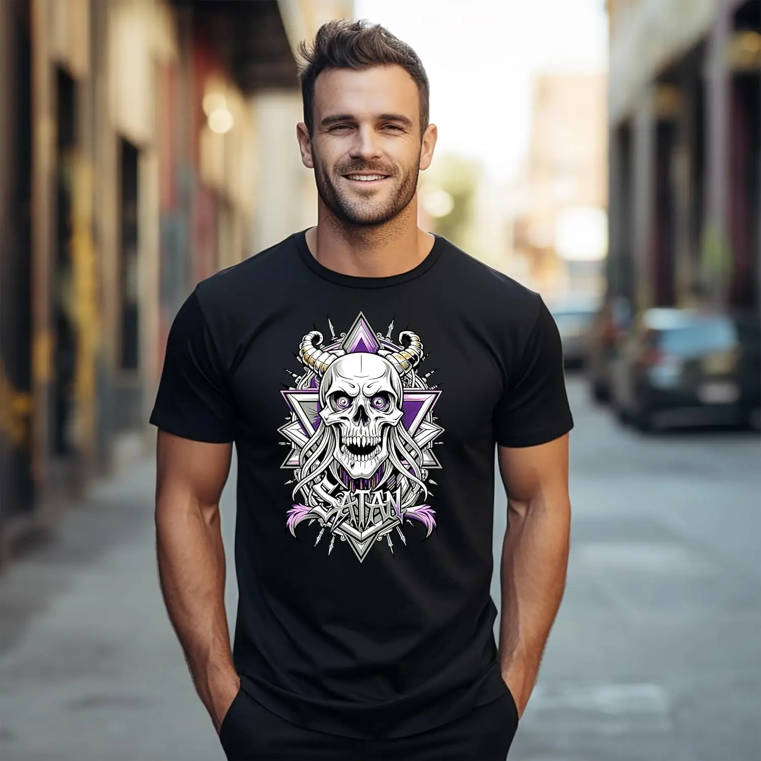 Футболка Gothic_56 с черепом и скрещенными костями — прикрепите свою темную сторону!