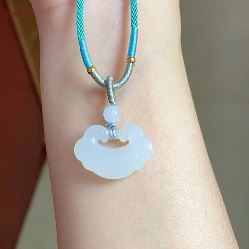 CYNSFJA новый настоящий редкий сертифицированный натуральный нефрит Хэтянь унисекс