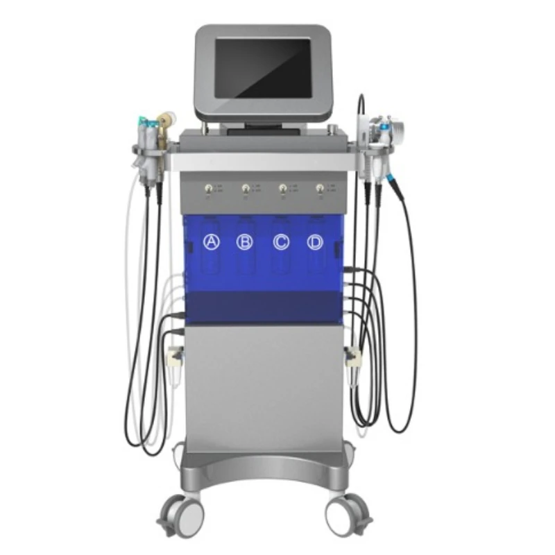 

9in1 hydro dermabrasion aqua dermabrasion and hydra microdermabraision oxygen skin scrubber RF machine