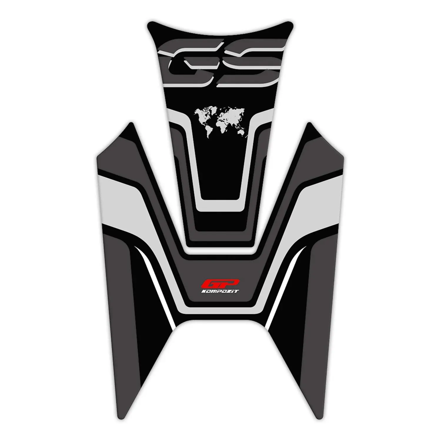 

GP композитный для R 1200 GS 2013-2022 совместимый коврик для бака черный-серый