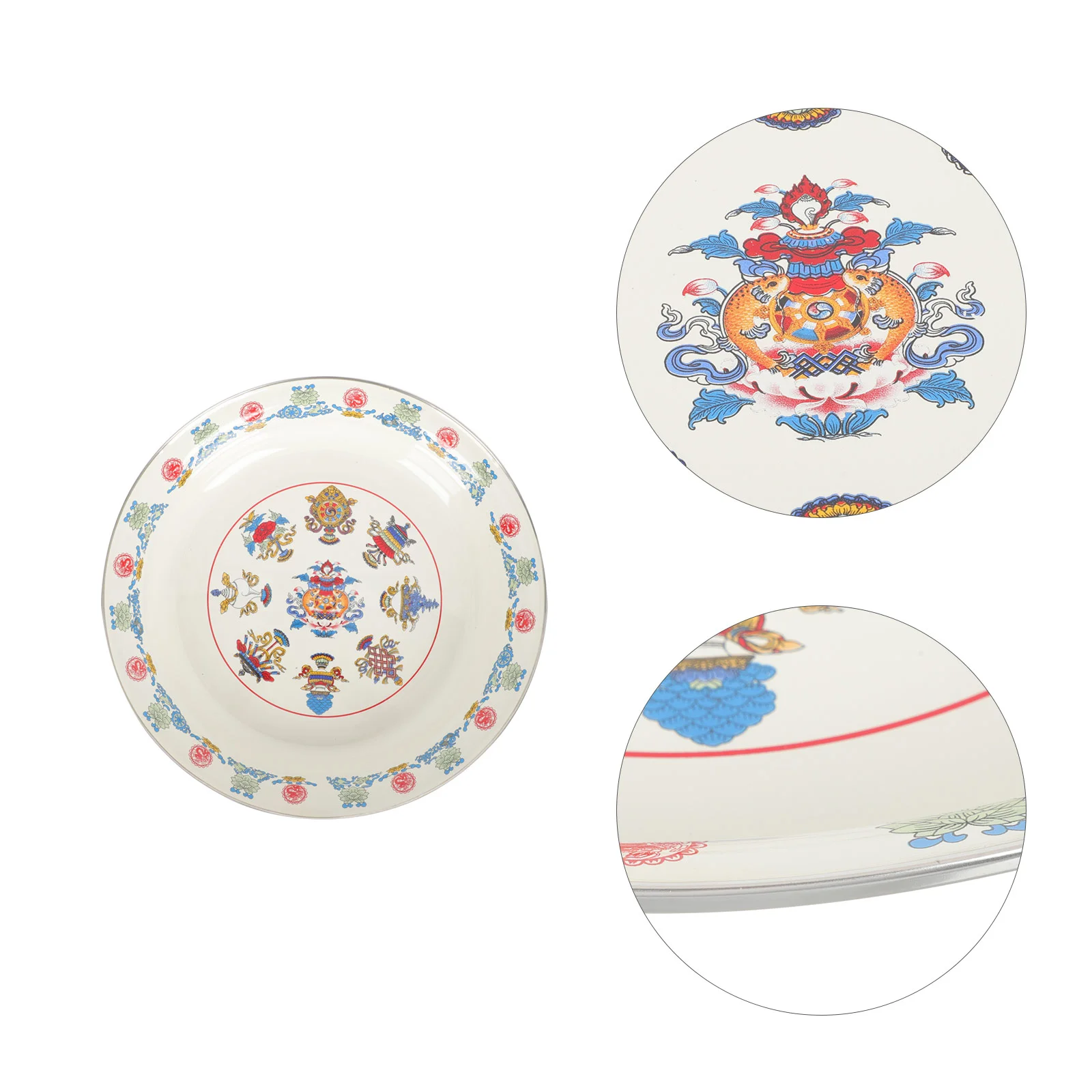 

Heat Resistance Food Tray Fruit Dish Restaurant Plate Simple Kitchen Tableware