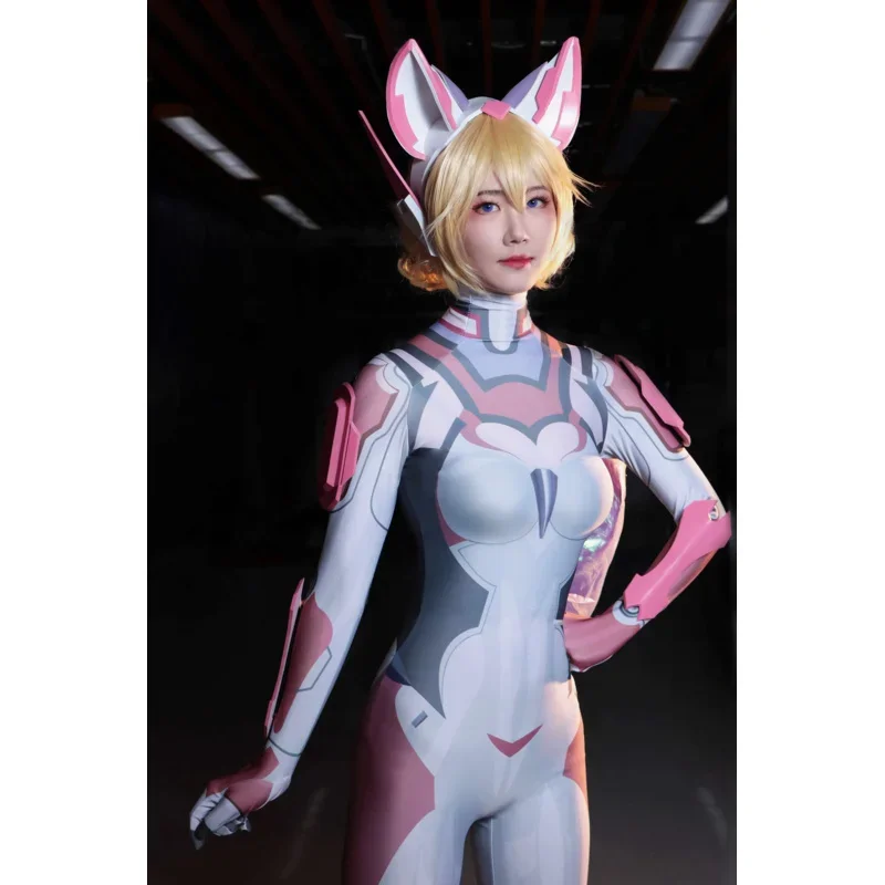 Горячие игры 5v5 Arena Game Косплей Mage Dakki Костюмы для женщин Розовый полиэстер Боди Zentai