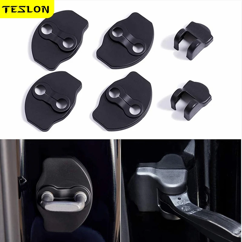 

TESLON, черная, красная, синяя крышка для дверного замка Tesla Model 3