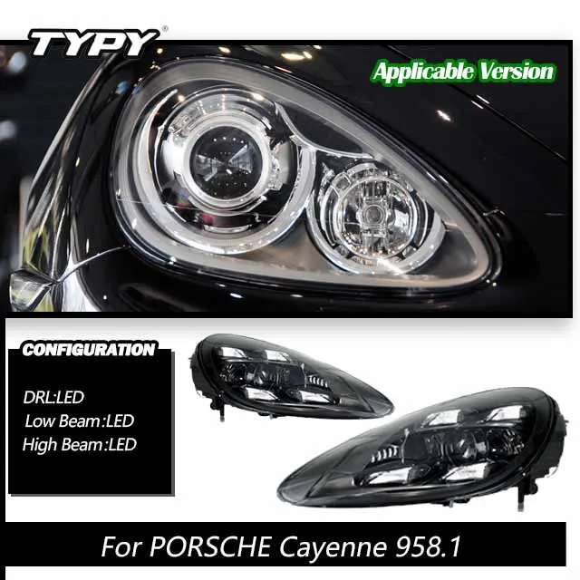 

Автомобильные фары, светодиодные фары для Porsche Cayenne 958.1 958.2 2011-2018, обновление 2020, матричные фары