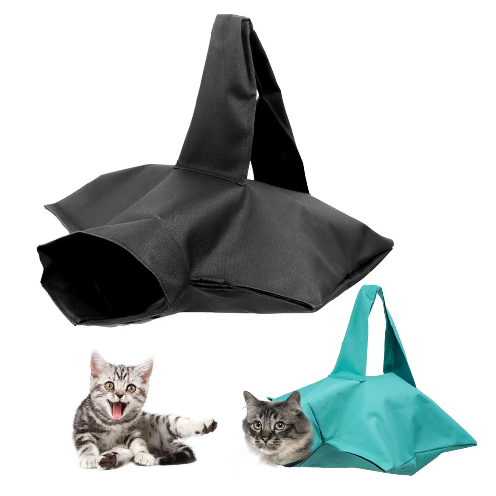 

Outdoor Pet Sling Carrier Hands Free Cat Shower Bathing Net Bag