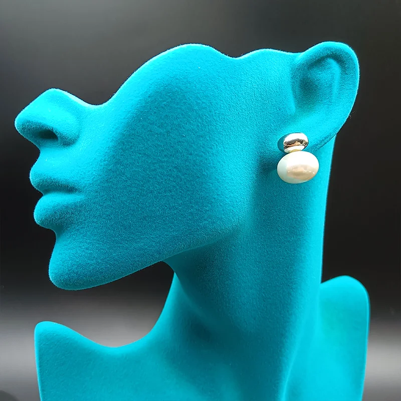 Серьги JICAI с двойным жемчугом для женщин модные элегантные милые серьги