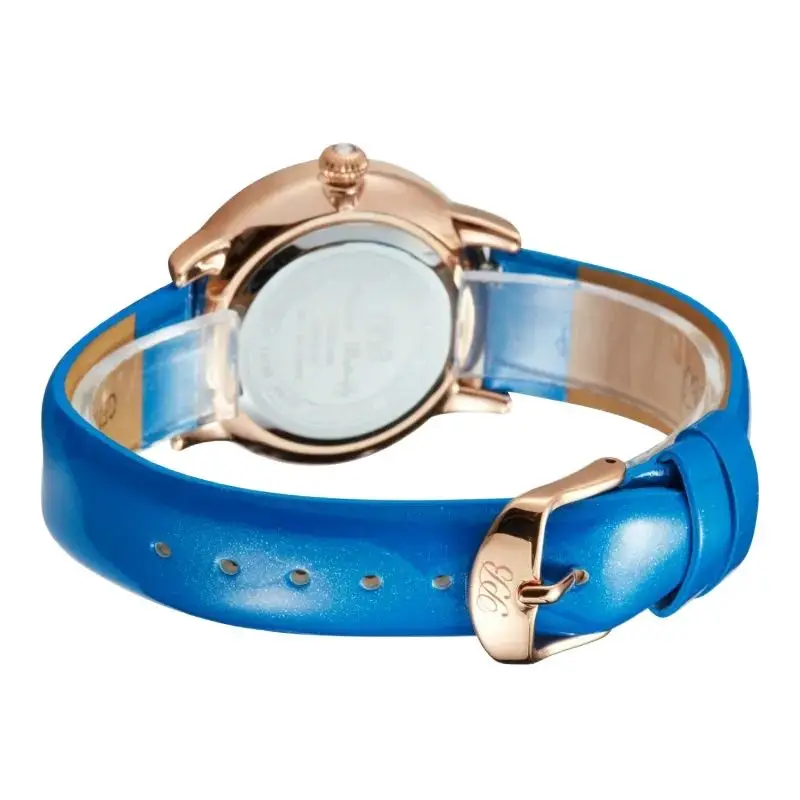 Princess Butterfly Роскошные часы для женщин сверкающий циферблат с розовым золотом