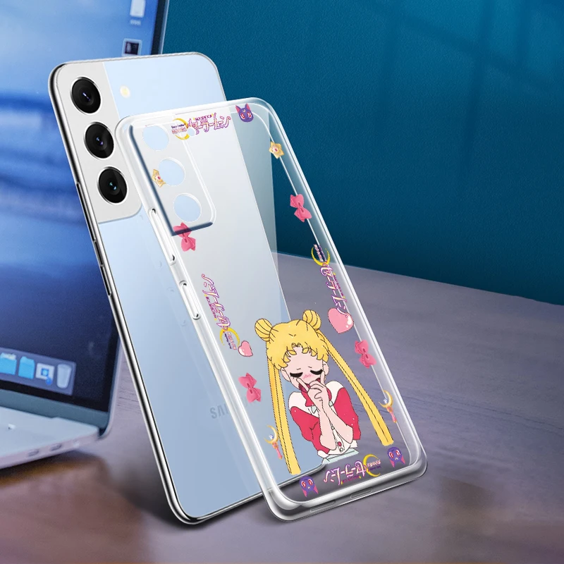 Чехол для телефона с изображением девушки из аниме Сейлор Мун Samsung Galaxy S22 S21 S20 Ultra
