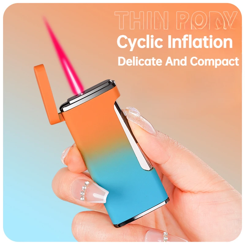 Улучшенная текстура надувная зажигалка с градиентом портативная креативная