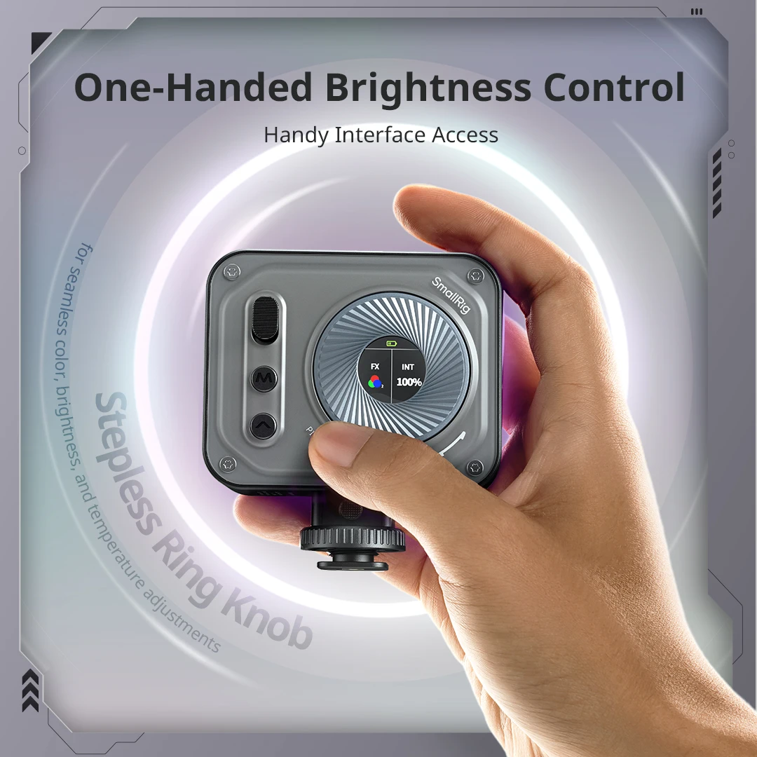 SmallRig P108 Pro mini RGB Φ 2500K-6500K Полная Цветовая фотография для коротких