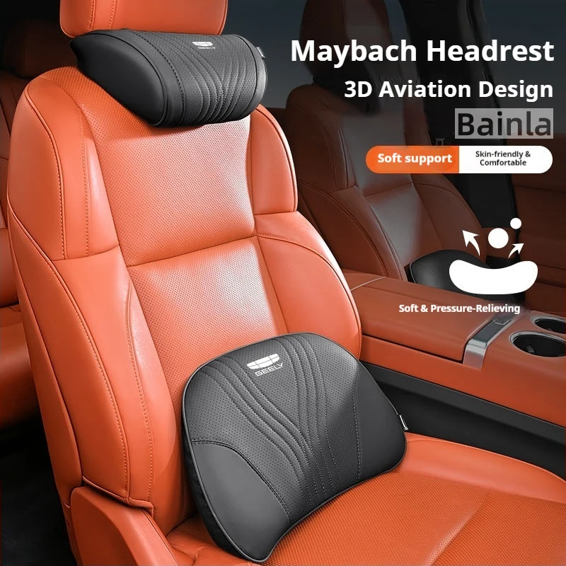 Фото НОВЫЕ автомобильные подушки для подголовника 2026 года, для GEELY Coolray X6 X7 EX7 Emgrand Monjaro Okavango 2025, автомобильная подушка для шеи, поясничная подушка, поддержка шеи №3