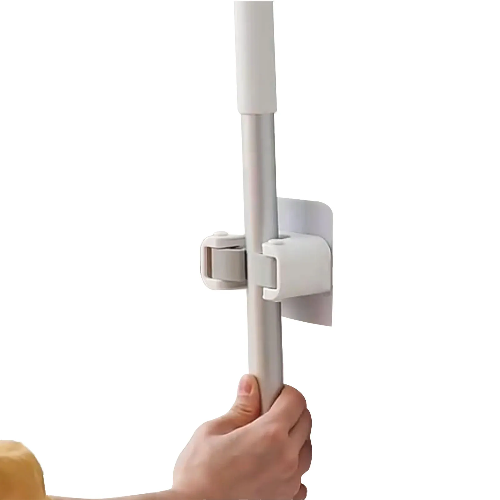 

Self Adhesive Mop Broom Holder Self-Adhesive Mop Holder Broom Brush Storage Rack Wall Organizer For Bathroom Kitchen Anti-Slip