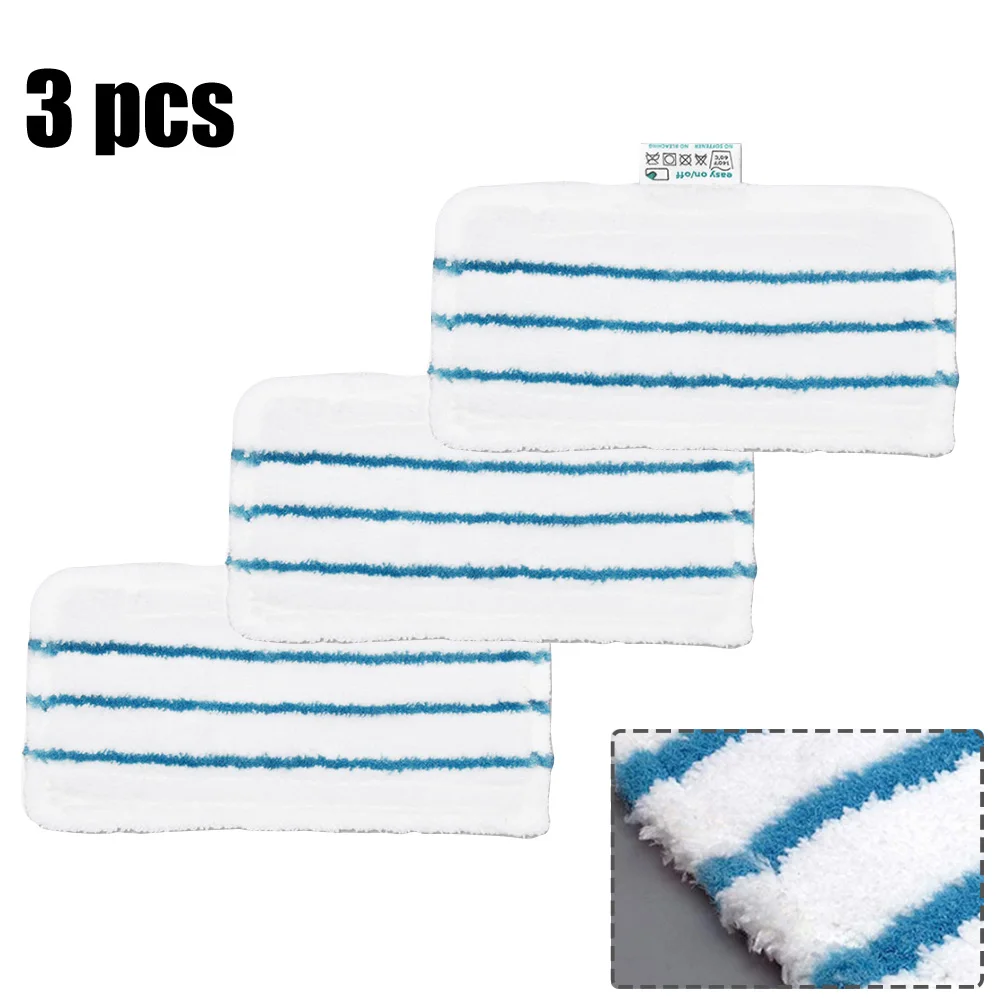 

3Pcs Microfibre Mop Cloths For Beldray BEL01097 Steam Cleaner Replacement Mop Household Bathroom Kitchen Cleaning Accessories