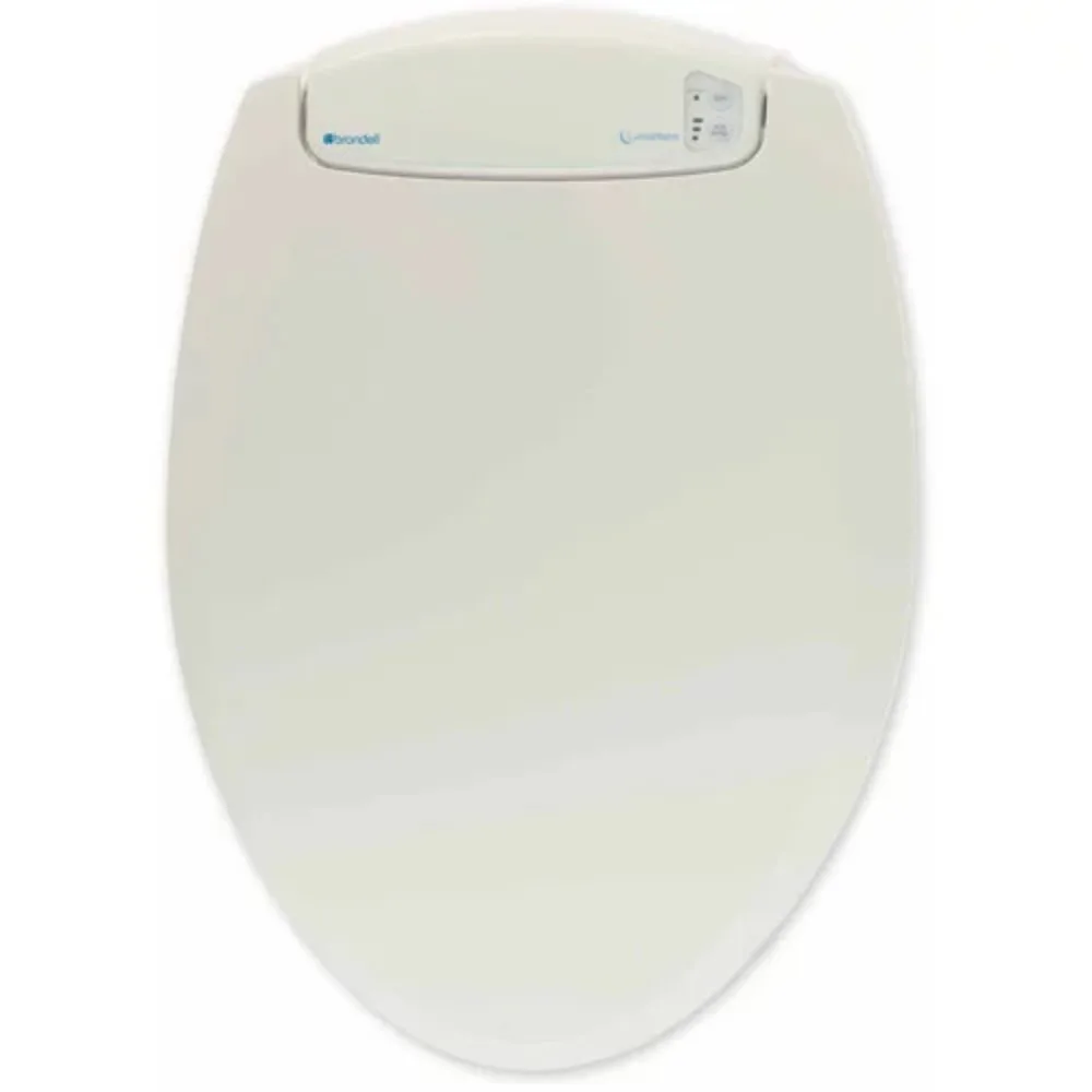 

LumaWarm Heated LED Nightlight Elongated Bathroom Toilet Seat, Biscuit