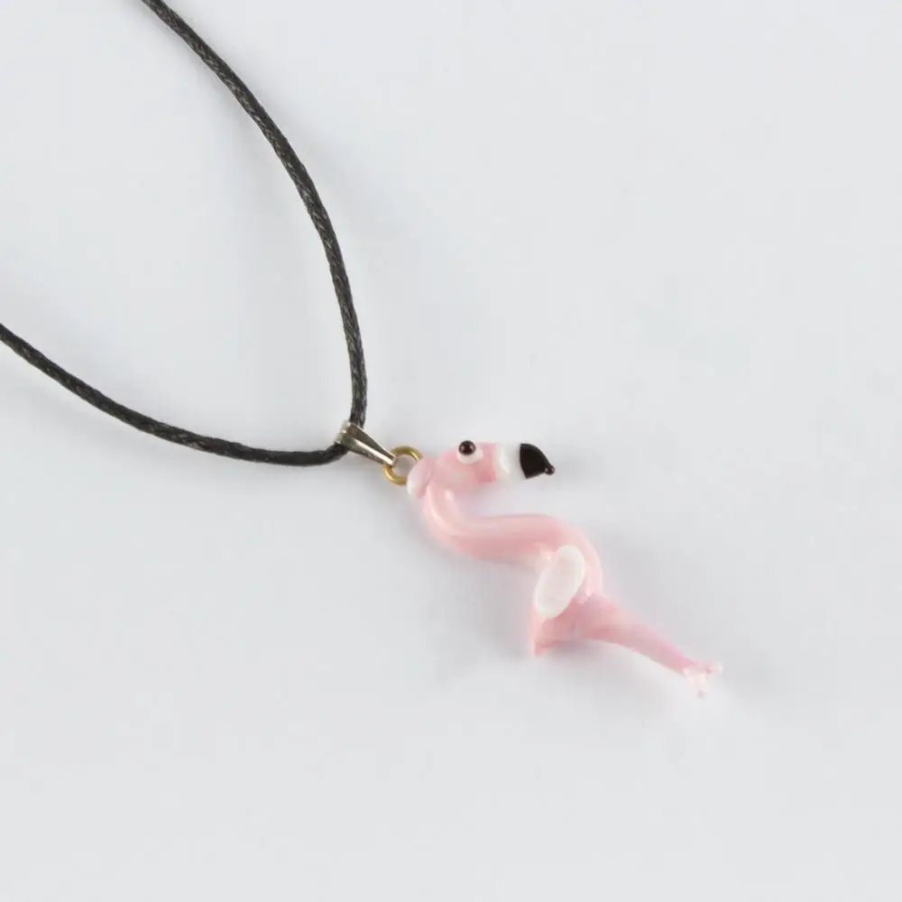

Flamingo Glass Necklace