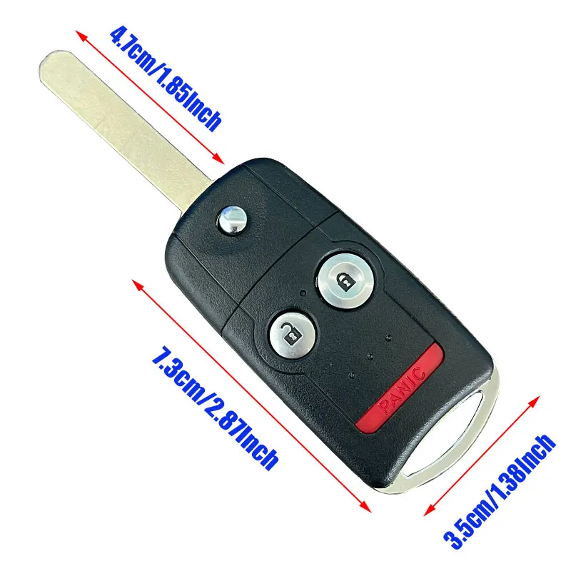 Фото 3/4 кнопки, откидной автомобильный дистанционный ключ, брелок для Acura Civic Accord Jazz CRV HRV, сменный корпус ключа №5