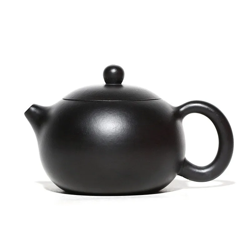 

170ml Tradition Black Mud Xishi Tea Pot Chinese Yixing Purple Clay Teapots Raw Ore Zisha Filter Tea Kettle Customized Teaware