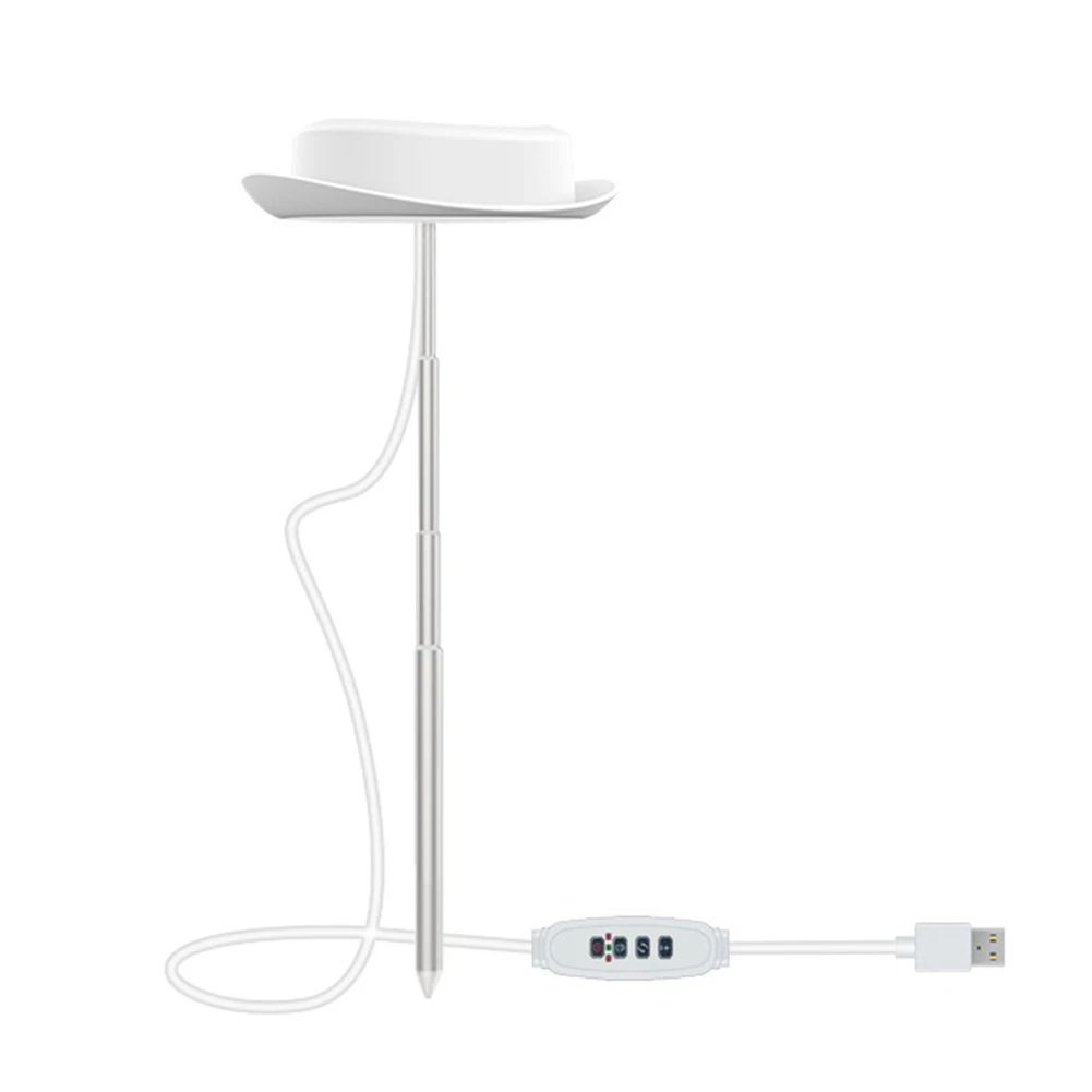 

5v Dimmable Professional USB Powered Height Adjustable Home Office Flexible For Indoor Plant 5W LED Grow Light Cowboy Hat Shape