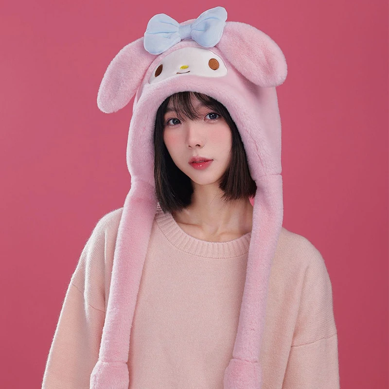 Miniso My Melody зимняя кепка с подушкой безопасности для молодых девушек женская шапка