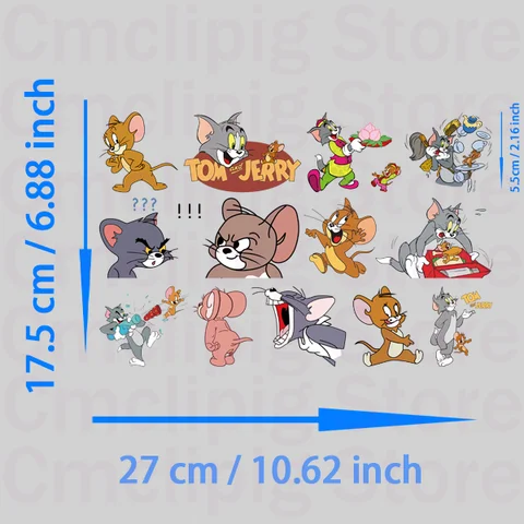 Термонаклейки Tom and Jerry для аппликации MINISO
