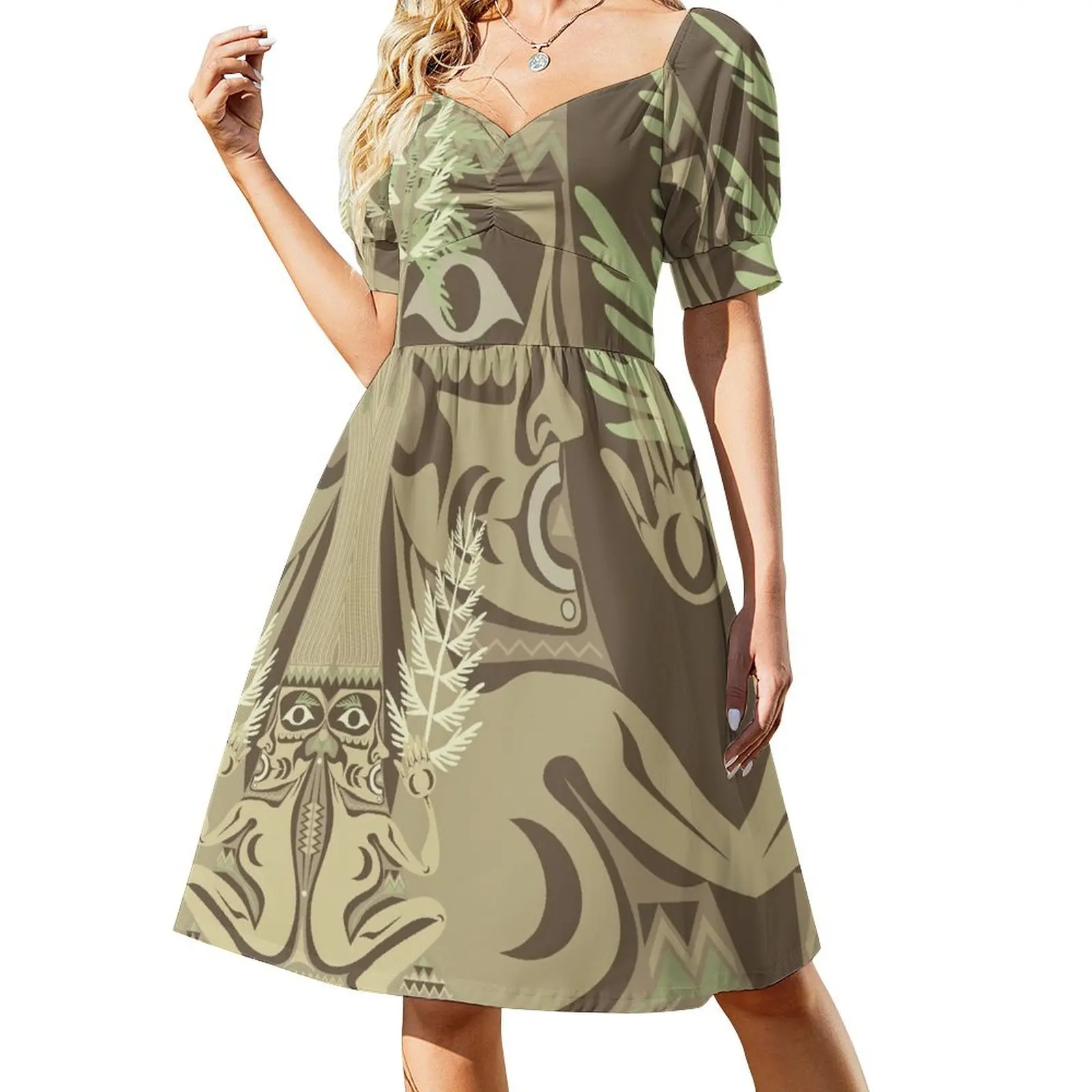 Кедровое женское платье с короткими рукавами летнее корейские женские вечерние