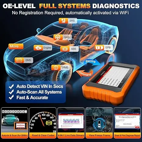LAUNCH X-431 Creader Elite V2.0 для Toyota Lexus All System Russian Car Диагностический инструмент кодирования