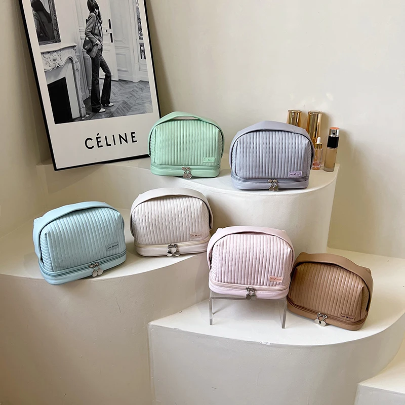 Однотонные мягкие сумки с внутренним отсеком верхними ручками модные внутренние