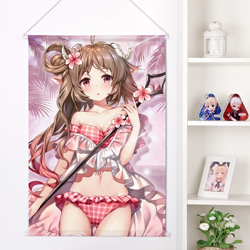 

Плоский Новый японский аниме мультфильм arknight doujinshi персиковый; Кожа, вельвет настенный плакат с принтом № 20220719