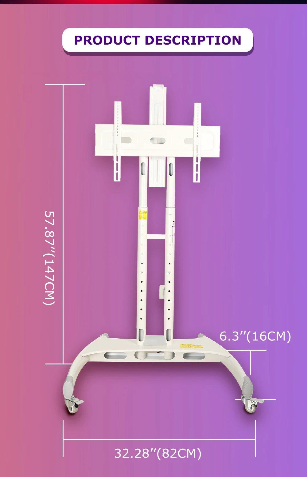 Круглая напольная стойка 4 в 1 горизонтальная вертикальная боковая