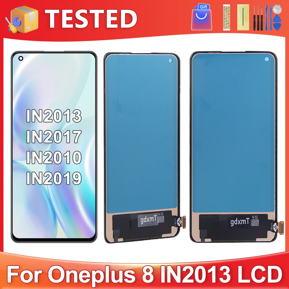6 55 дюйма для OnePlus 8 протестированный 1 + IN2013 IN2017 IN2010 IN2019 ЖК-дисплей замены
