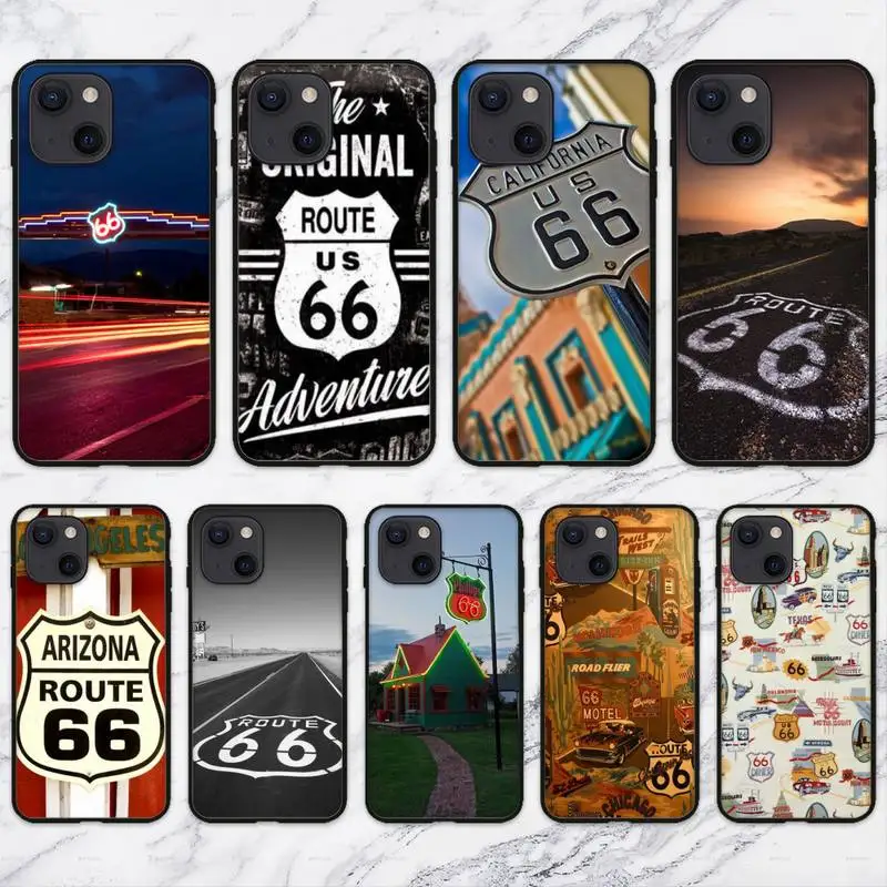 

Чехол Route 66 для телефона iPhone 11 12 Mini 13 14 Pro XS Max X 8 7 6s Plus 5 SE XR