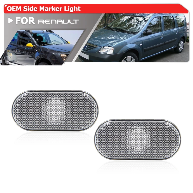 

Clear OEM Side Marker Lamp For Smart Fortwo 453 14-18 Dacia Duster Lodgy Docks For Renault Clio Escape Twingo I Laguna Megane