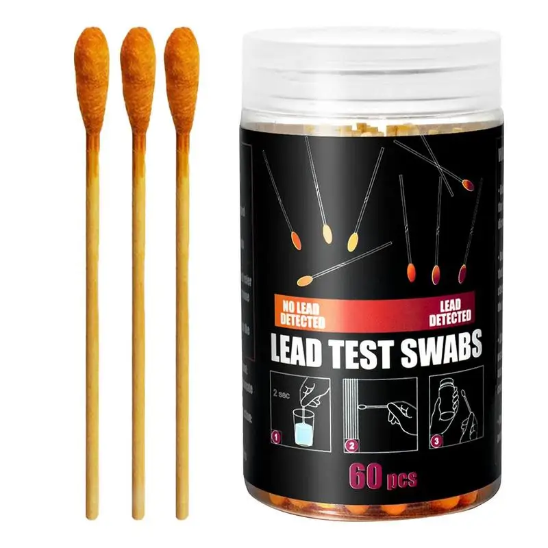 

Lead Test Kit 60 Test Swabs Instant Lead Test Kit For Rapid Results Multifunctional Lead Detector Home And Travel Supplies For